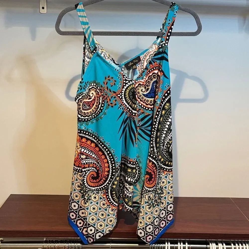 Melissa Paige Turquoise Paisley Camisole